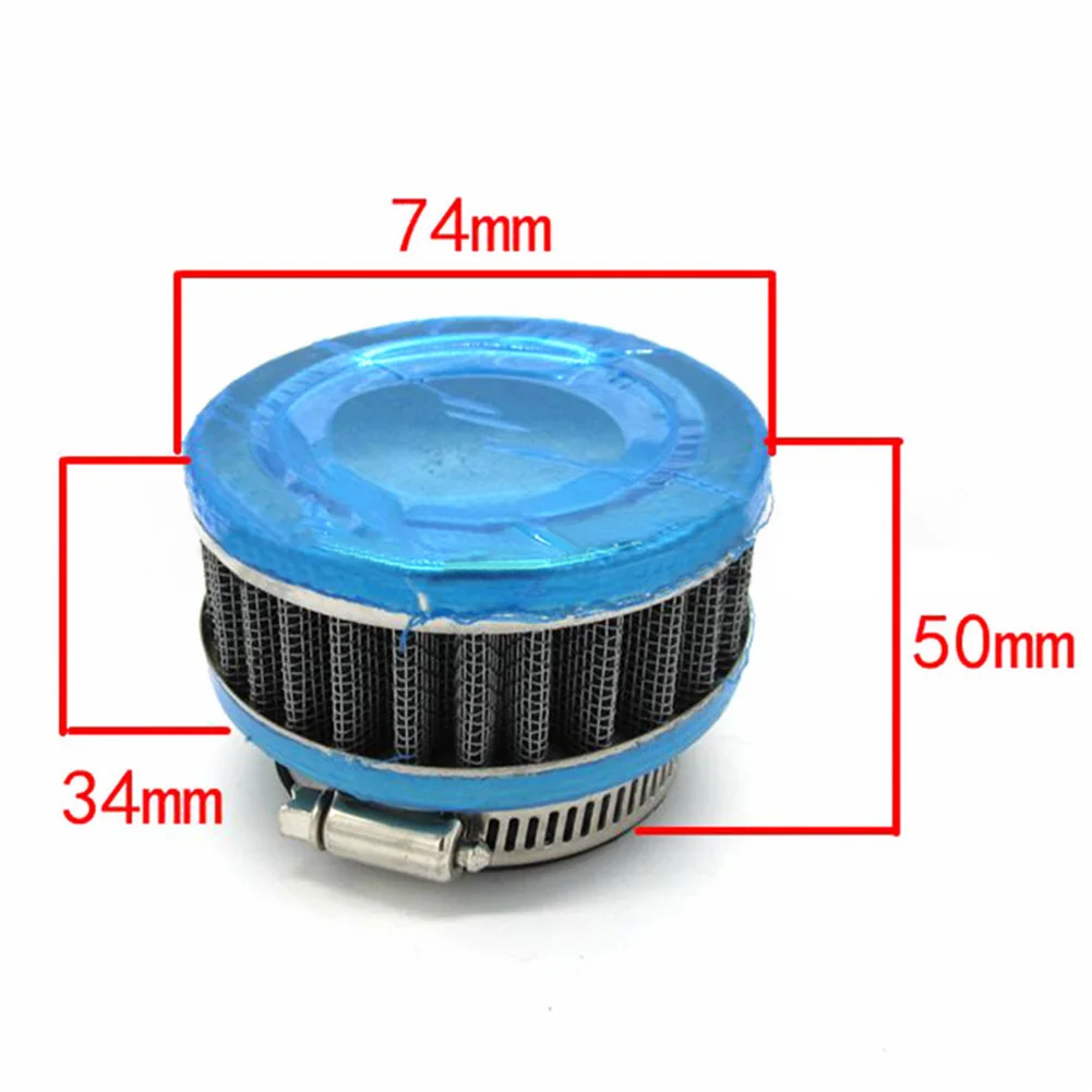 28mm-60mm Universal Motorcycle Air Filter ATV Dirt Bike Sports Intake For Honda Kawasaki 50mm Moto Air Filter