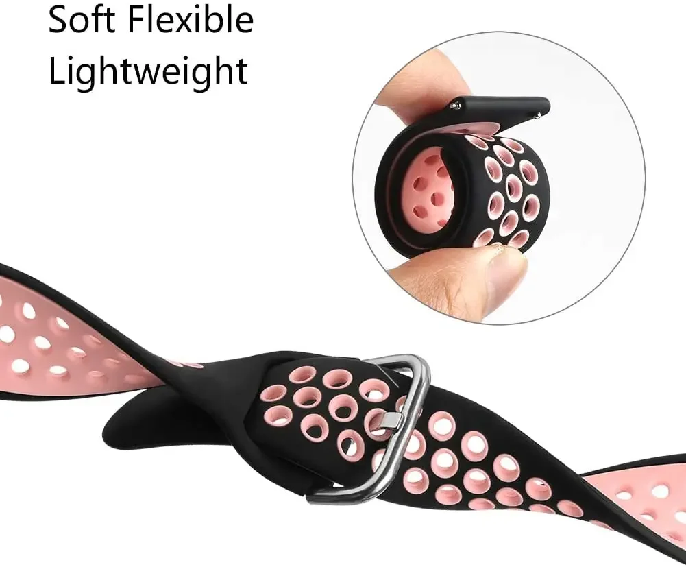 20 مللي متر 22 مللي متر الفرقة لهواوي ساعة GT6 برو GT5 GT4 GT3 GT2 46 مللي متر GT2E سيليكون سوار لهواوي في نهاية المطاف/براعم/GS 4 3 3i حزام #3