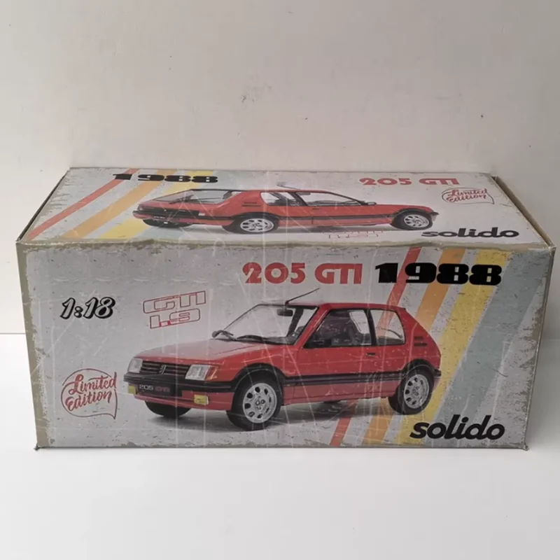 

Solido 1/18 Scale 205 GTI Alloy Car Model Static Collection Decorated Holiday Gifts Toys Souvenir Gift