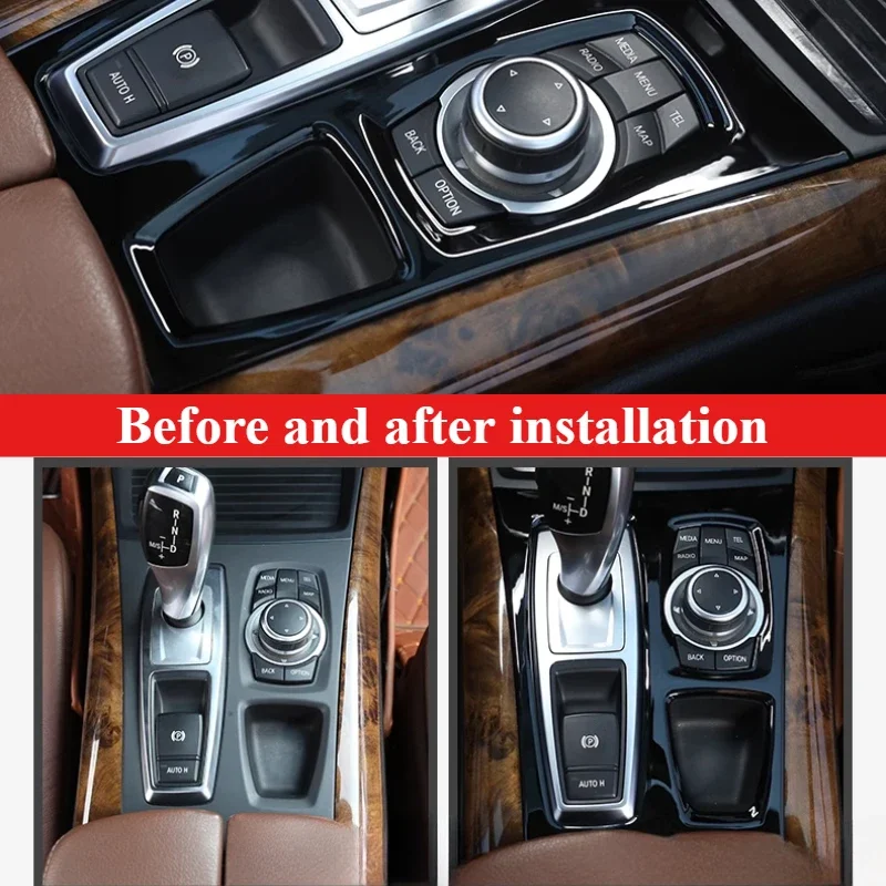 Interior Trim Kit - Piano Black Dashboard Panel & Steering Wheel Upgrade with (2008-2013 Models) for BMW X5 E70/X6 E71 Tools