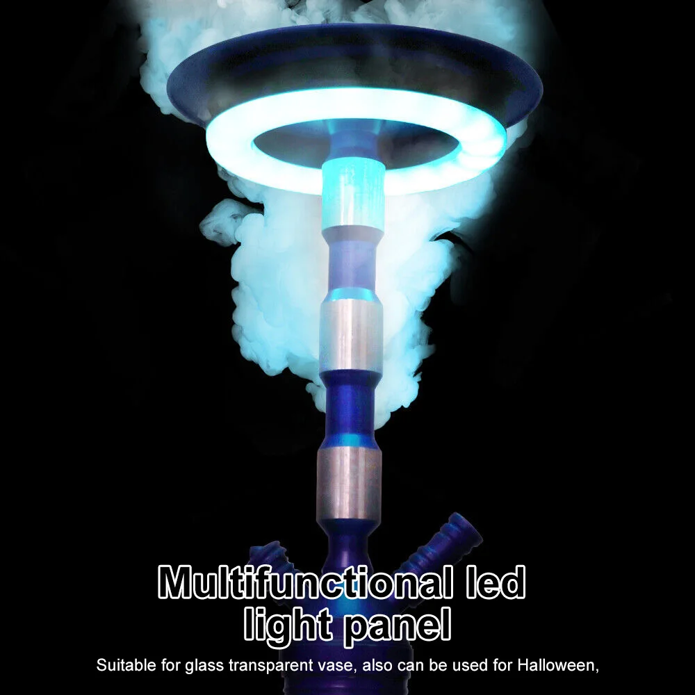 LED RGB Hookah Đèn Điều Khiển Từ Xa Không Khí Đèn Sạc USB Vòng Đèn Phòng Ngủ Nightlight Ngày Lễ Đảng Thanh Câu Lạc Bộ Trang Trí