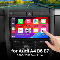 For Audi A4 B6 B7 2000-2009 Seat Exeo Wireless CarPlay for Apple Android Auto Car Radio GPS Multimedia Stereo