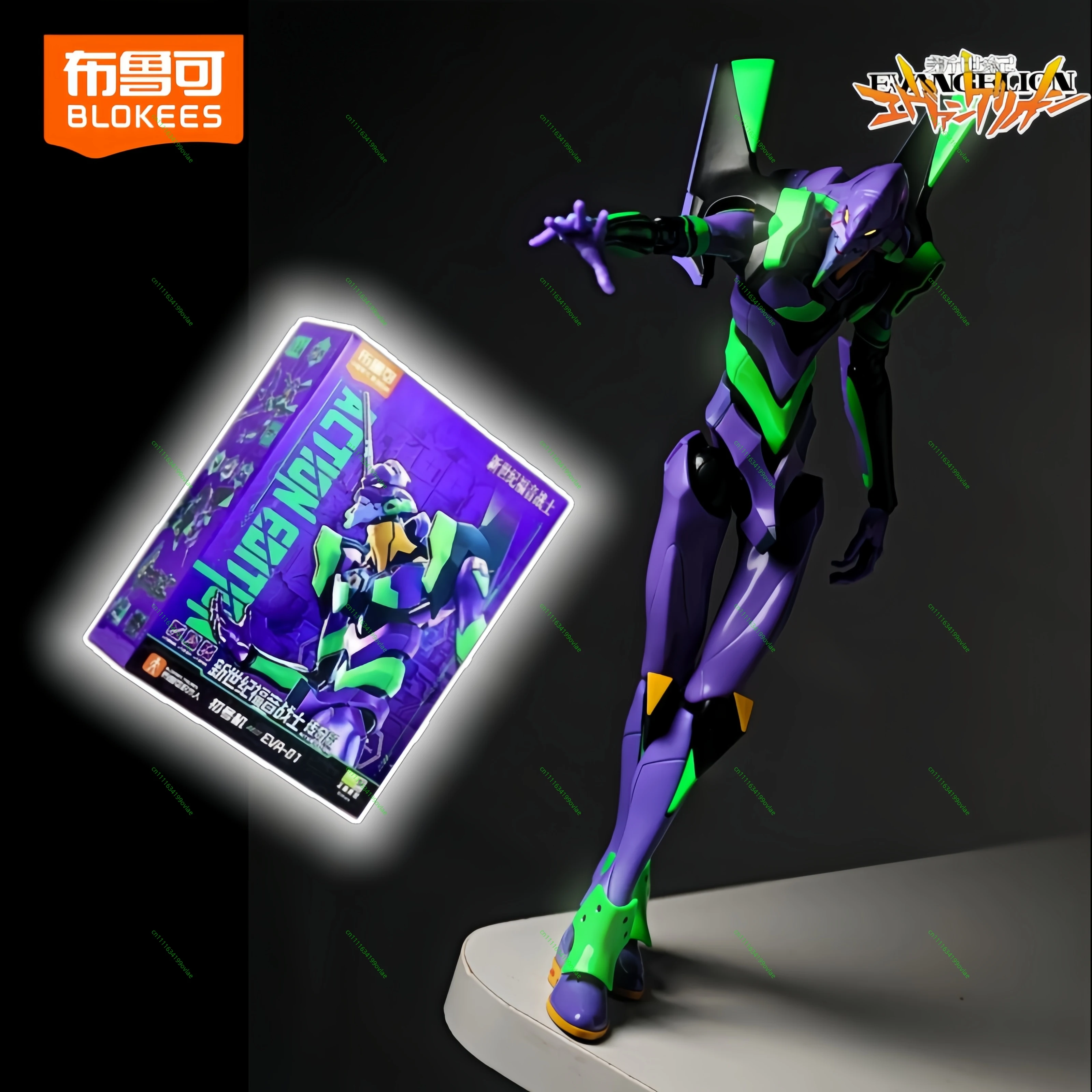 Hot Official Blokees Evangelion Legend Unit‑01 & Unit‑02 Assembly Model Epic Collectible Extra Gear Desktop Ornament Hobby Gift