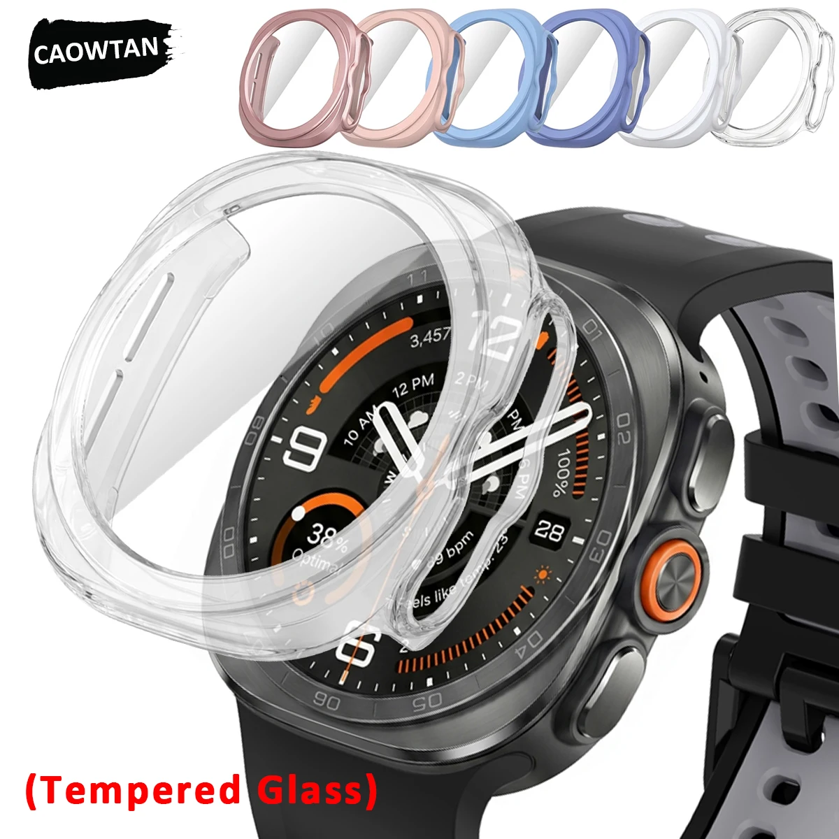 Tempered Glass PC Case for Samsung Galaxy Watch Ultra2 47mm 2026 Screen Protector for Samsung Galaxy Ultra 2 Bumper Frame Cover