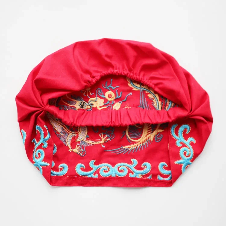 Mexican Style Embroidery Ethnic Vintage Black Blue Red Rose Beading Bandanas Women Winter Original Hippie Hat Skullies