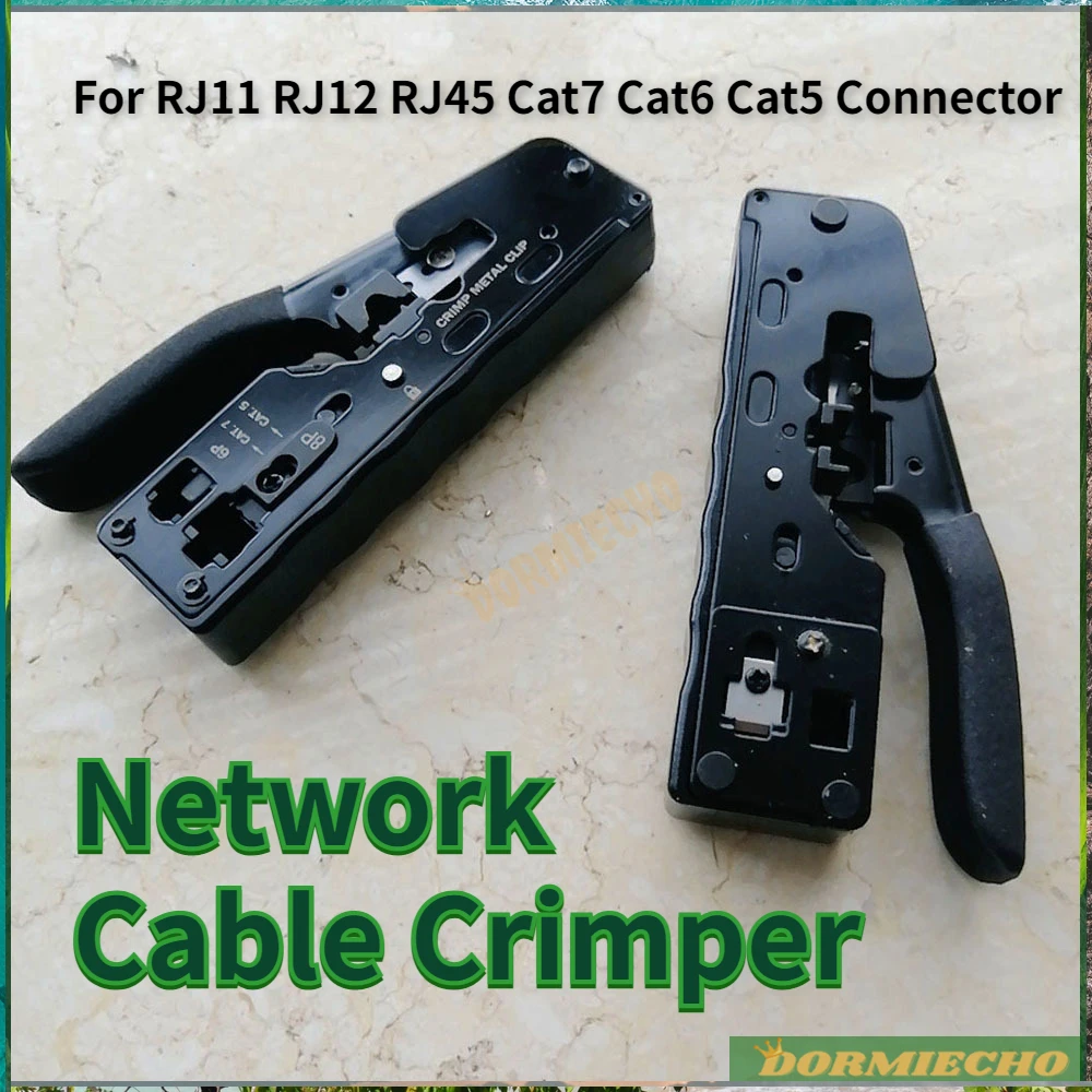 

New Arrival Network Cable Crimper Stripper Used for RJ11 RJ12 RJ45 Cat5 Cat6 Cat7 Stripping Pliers Connector Crimp Tool Cutter