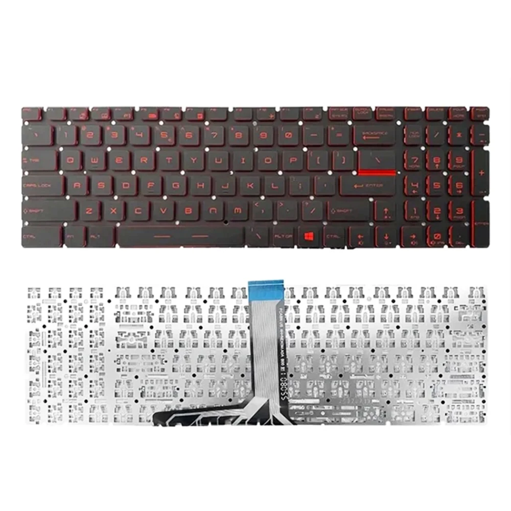 Imagem -02 - Teclado com Layout Retroiluminado dos Eua Msi Gl65 Ms16jb 16p5 16h8 16k2 16u7 16k4 7rfx Gl63m
