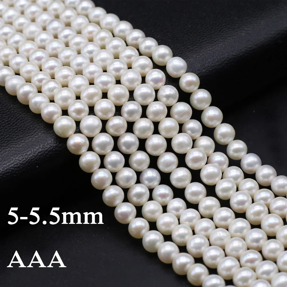 AAA 5-5.5mm Potato Shaped Pearls High Quality Natural Freshwater Pearls Spacer Beads for Jewelry Making DIY Necklace Accessories