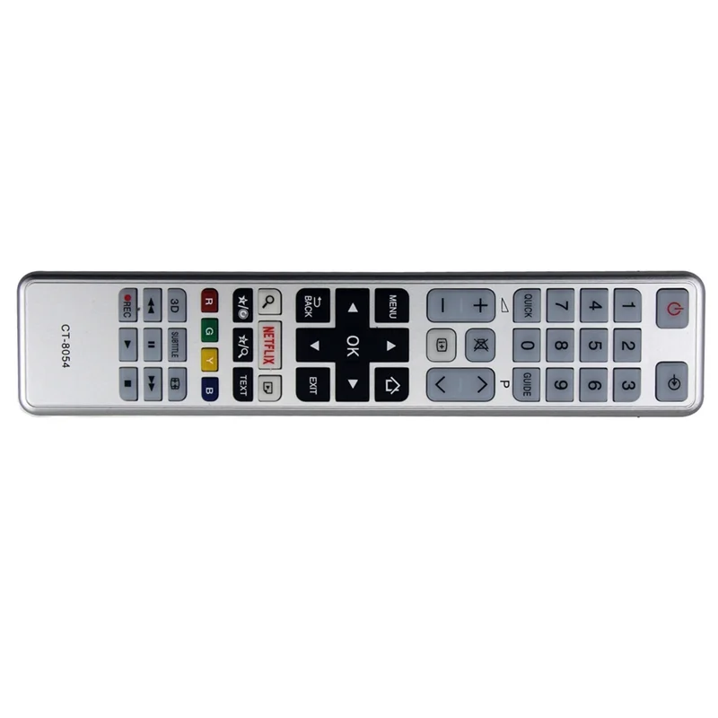 CT-8054 원격 제어 실버 원격 제어 ABS 원격 제어 교체 컨트롤러 TOSHIBA TV CT8054 55S3653DB