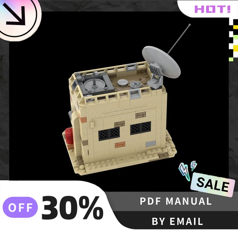 [493PCS] Maison MOC personnalisée sur Tatooine # Ensemble de 4 blocs de Construction créatifs, jouets STEM, Kit de modèle de Construction à monter soi-même, cadeaux d'anniversaire