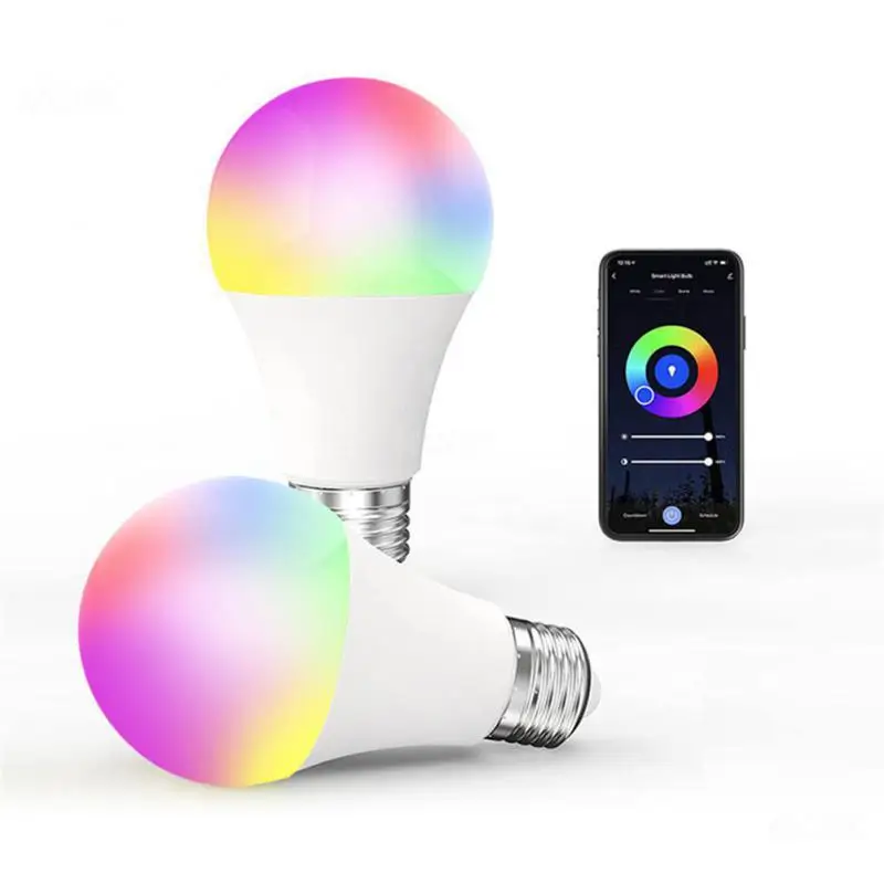 Matter WiFi Smart LED Light Bulb E27 9W TUYA/Smart Life RGBCW Dimmable Smart Lamp Support Alexa Home Homekit Control