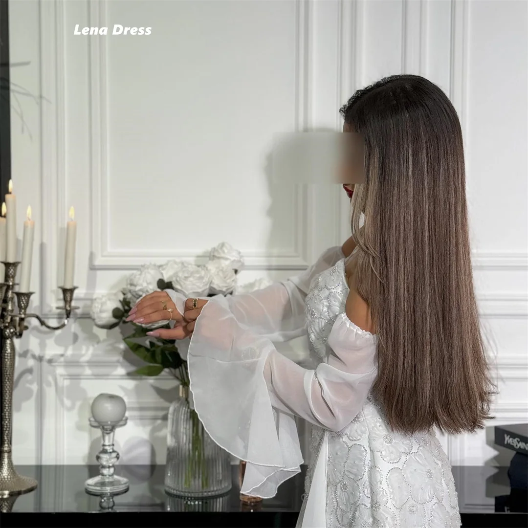 Lena Floral Lace Luxurious Women's Evening Dresses Woman Elegant Party Dresses 2025 Spaghetti Straps Custom Made Line A Prom