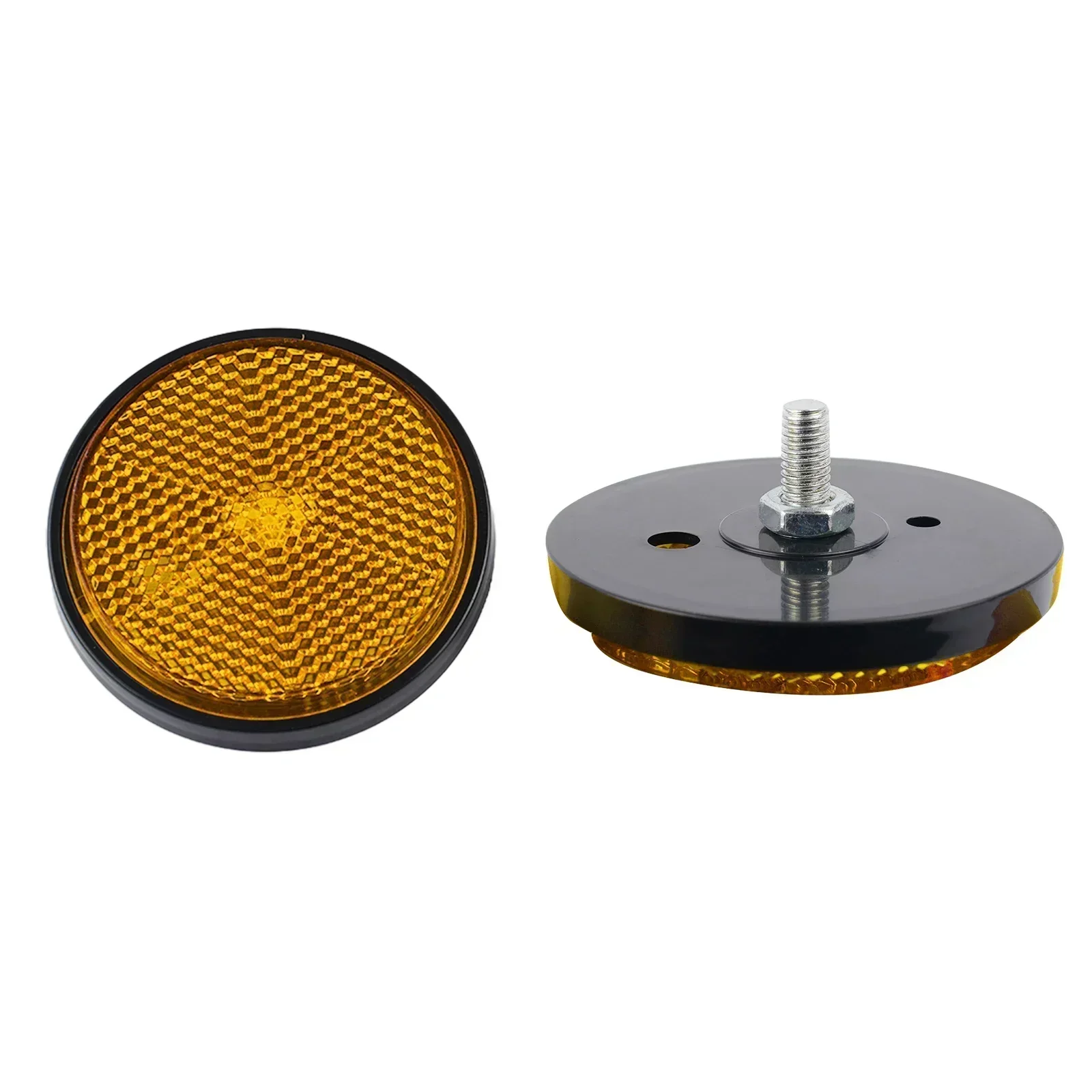 2xCircular - Reflector Car -Trucks -Motorcycle -Night Reflector Refraction Light Part Quality Aftermarket Product