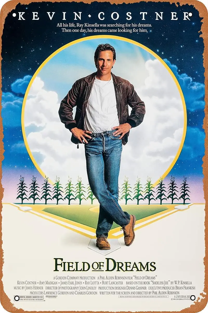 Field of Dreams (1989) Movie Metal Poster Living Room/Bedroom/Garage/bar Decoration Tin Metal Vintage Sign 12×8 Inch