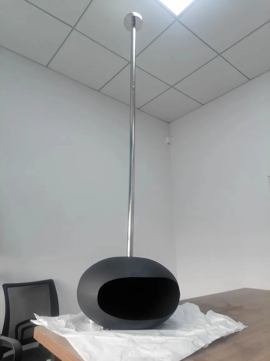 Suspended Heating Decoration Real Fire Fireplace Hanging Indoor Heaters Ceiling Mounted Suspended Bio Alcohol Fireplace view 5