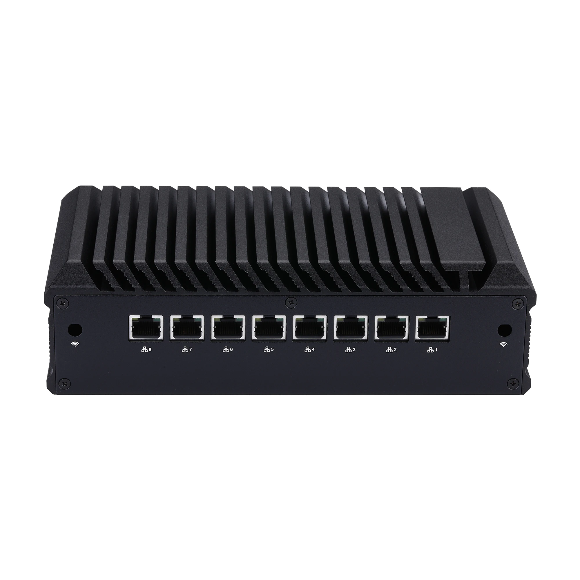 Mini Ordenador Qotom Q1000GE Sin Ventilador, 8 Puertos LAN de 2.5G, Gen 8.ª/10.ª 4305U 10110U 8260U 10710U, DP, 4 USB 3.0, Proxmox, Pfsense, Mini PC con 8 Puertos LAN