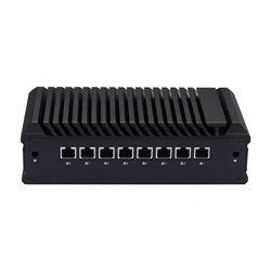 Qotom Q1000GE Fanless Mini Computer 8*2.5G Lan,Gen 8th 10th 4305U 10110U 8260U 10710U DP 4USB3.0 Proxmox Pfsense Mini PC 8 LANs