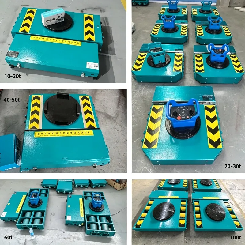 Explosion-Proof Electric Tank Trolley Remote Control Transporter, 360-Degree Rotating Heavy Load Mover