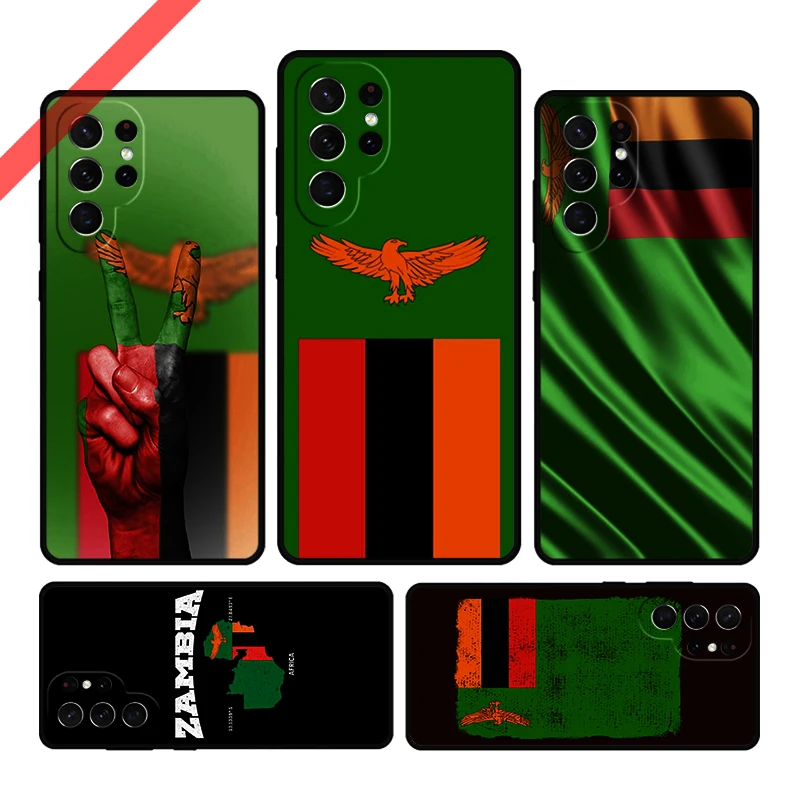 

Чехол с флагом Замбии для телефона Samsung Galaxy S20 FE S21 S10 S23 Plus S24 S22 Ultra Coque Note20 Note10 S9 S8, чехол