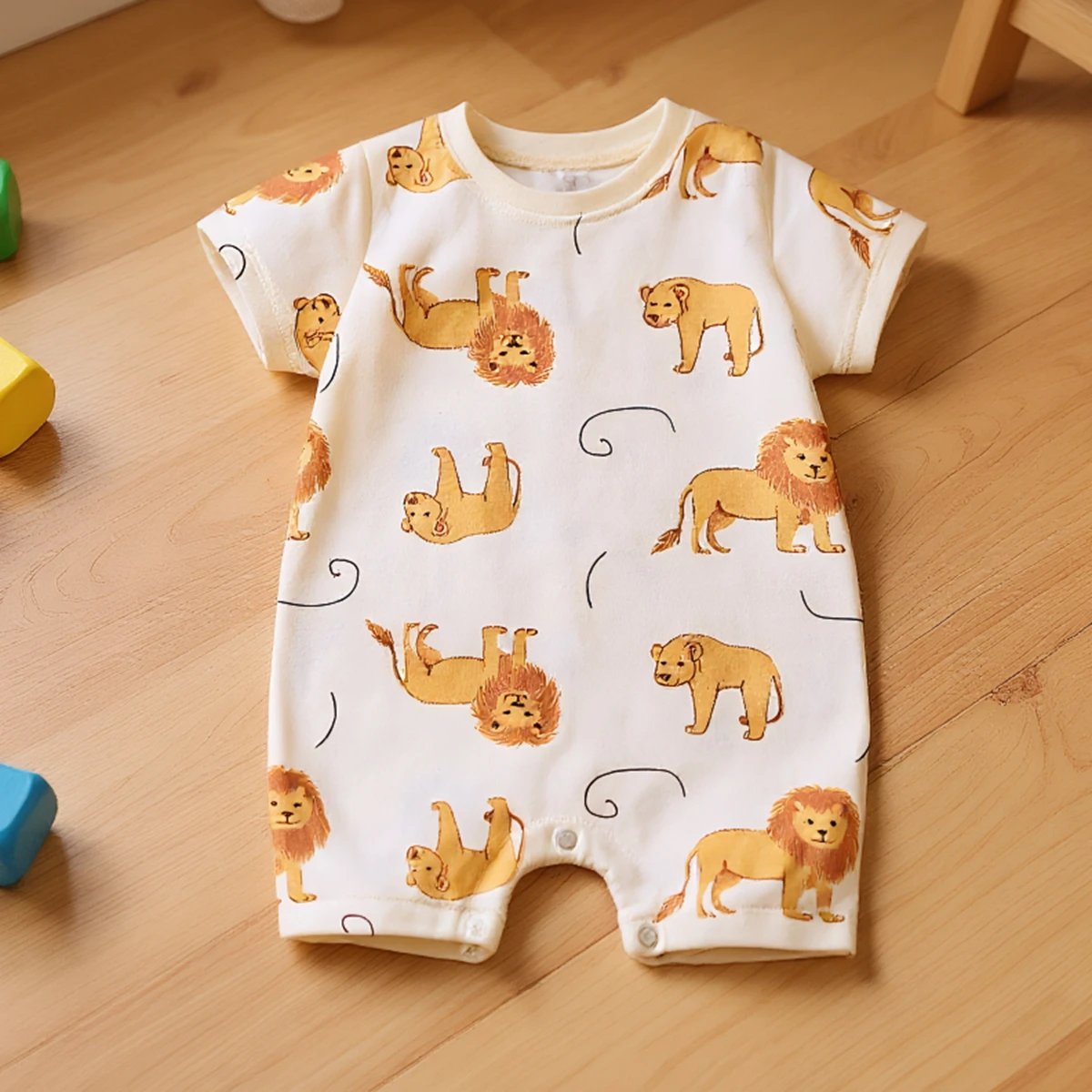 

Baby Boys Infants Jumpsuits Lovely Animal Clothing Summer Rompers Cartoon Short Sleeve