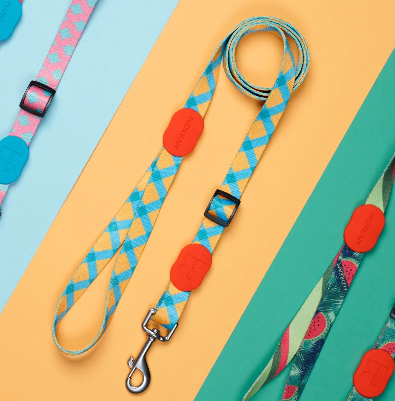 Soft Dog Adjustable Polyester Leash Running Hands Free Training Pet Dog Leash Multifunctional Fashion Dog Rope