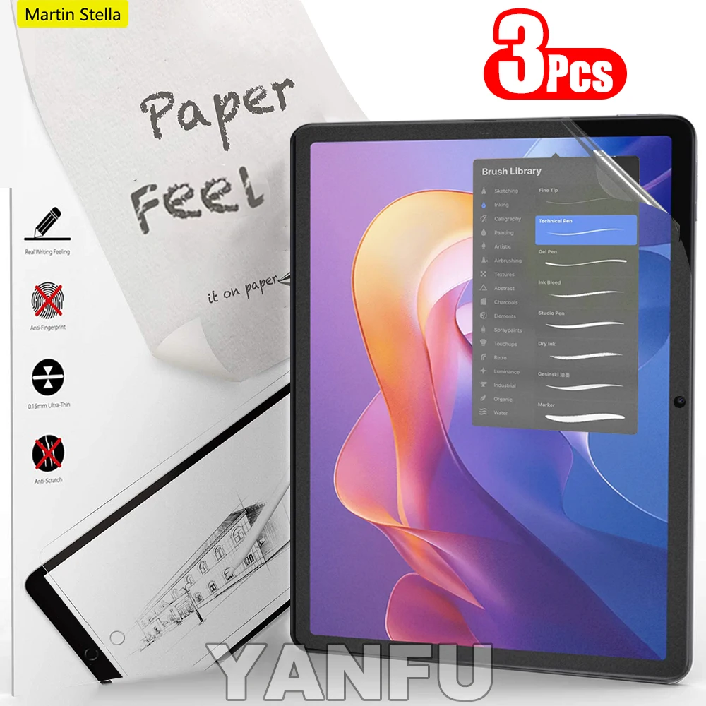 

3 шт. защитная пленка с эффектом бумаги для Xiaomi Redmi Pad 2 11 дюймов 2025, без стекла