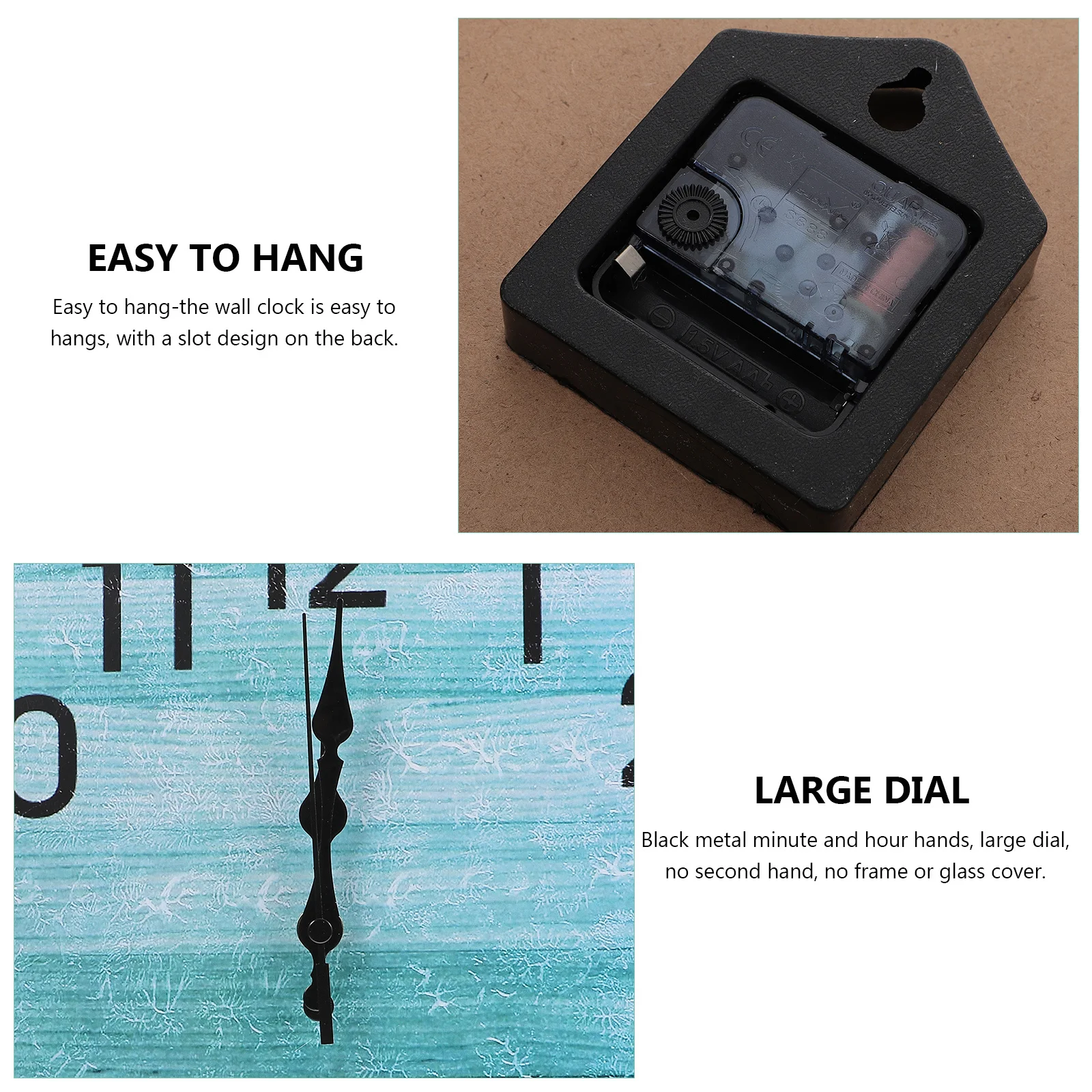 

Mute Wall Clock Premium Mdf Round Silent Decorative Clock for Bedroom Living Room Home Modern Quiet Movement