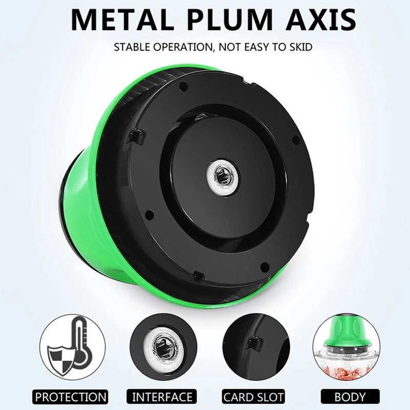 식품 가공 믹서기 전기 고기 연마기 마늘 기계, 과일 고기 너트 미니 다지기, 1.5L,EU 플러그