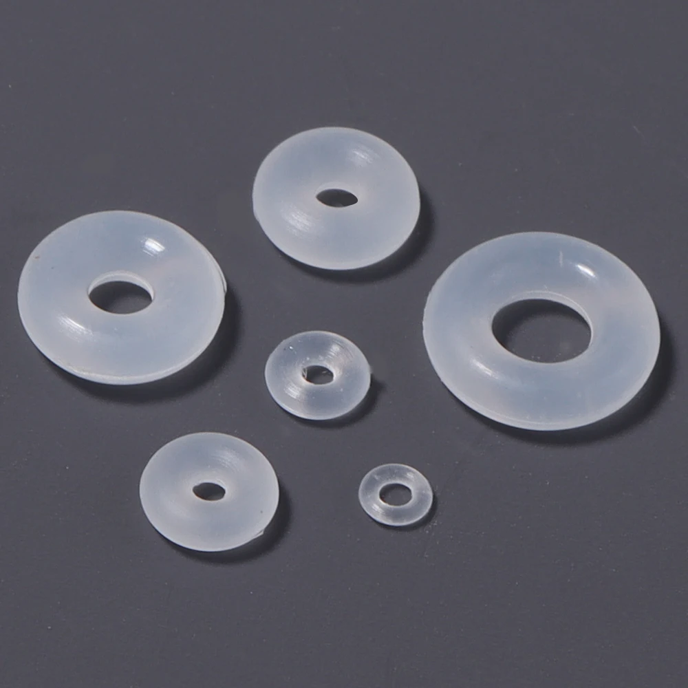 100pcs White Colorful Silicone Rubber Clip Charms Safety Stopper Bead Loose Spacer Beads For Necklace Bracelets DIY Jewelry Make - view 4