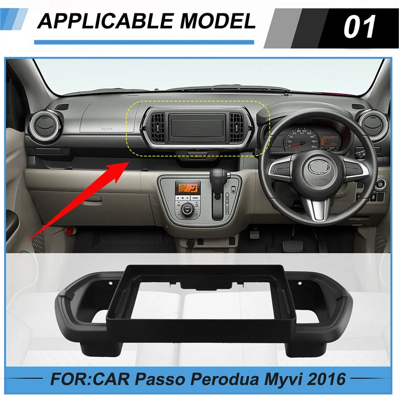 aef3-9-インチ車フレーム筋膜アダプターデコーダアンドロイドラジオダッシュフィッティングパネルキットトヨタパッソプロドゥア-myvi-2016