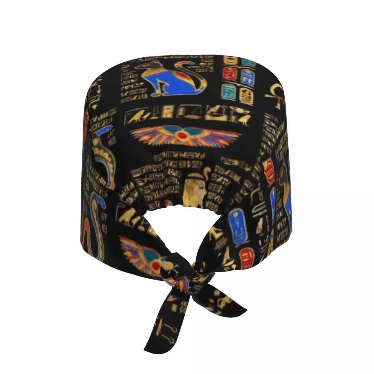 Adjustable Egyptian Hieroglyphs And Deities God Working Hat Men Women Scrub Caps Scrub Nursing Doctor Surgeon Cap for Dentist