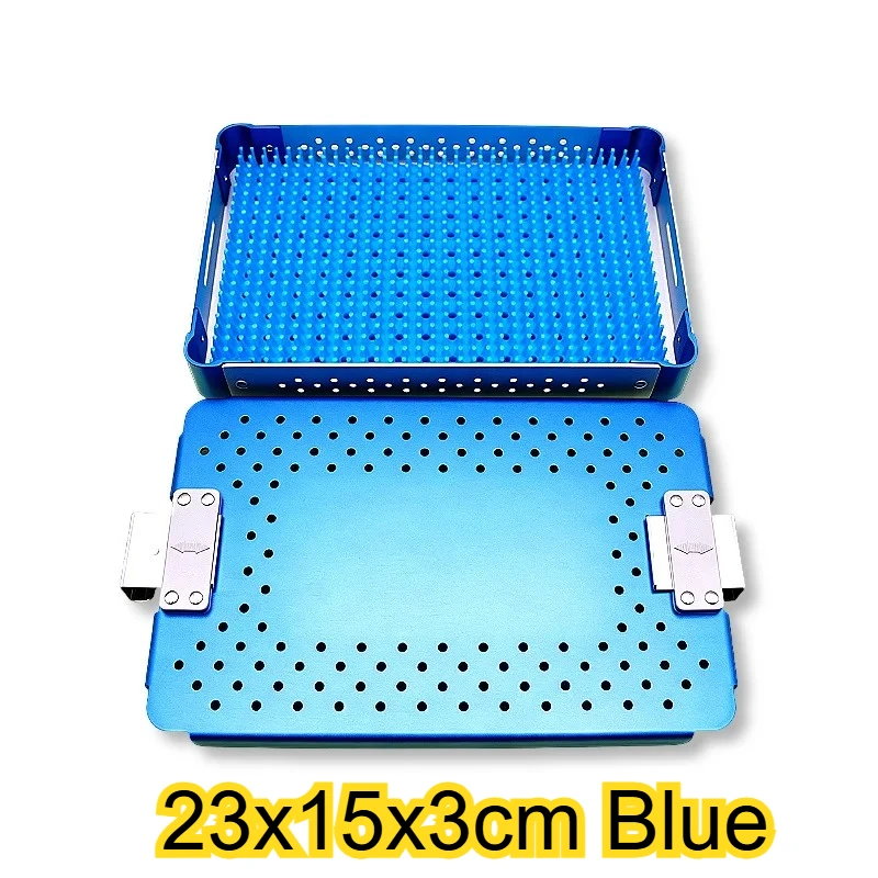 Single Layer Medical Sterilization Tray Aluminum Alloy Autoclave Box for Dental Surgical Instruments High Pressure Sterilizer view 6