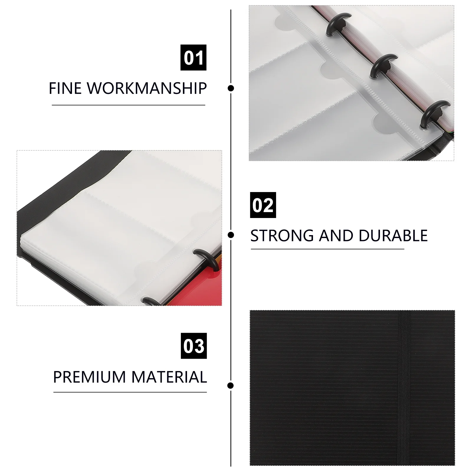 قطعة واحدة من مادة صندوق بطاقات العمل، تصميم أنيق، حامل بطاقات محمول سهل الاستخدام، مكتب الانطباع الاحترافي #4