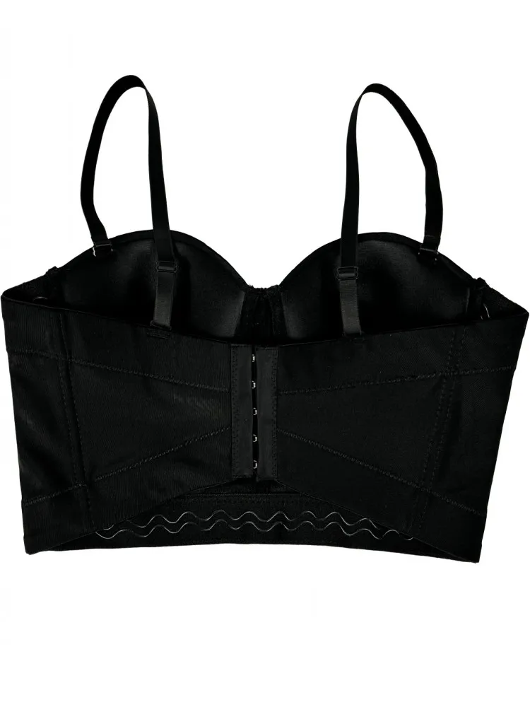 Sequin Female Corset Top Women Camis Nightclub Pearls Short Chest Binder Sexy Camisole Mujer Lingerie Tube Bra Debardeur