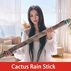 Cactus Rain Stick Meditation Sound Therapy Shaker Instrument Relax Yoga Spiritual Musical Tool Professional Orff Instruments