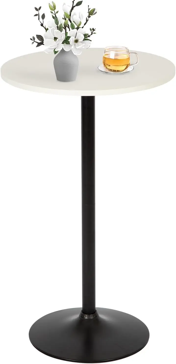 

Bar Table 40 Inch Round Table Height Top Pub Table Cocktail Table For Home, Kitchen And Dining Room