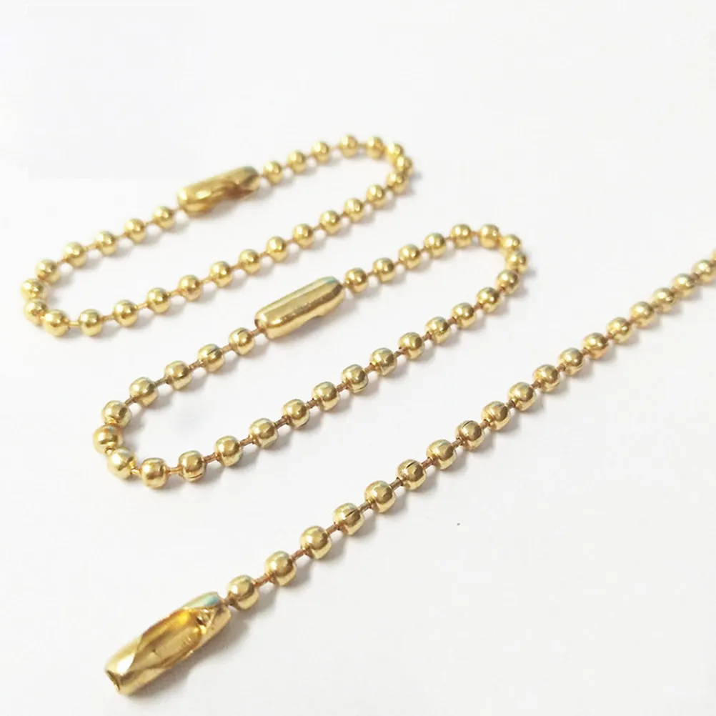 50Pcs Premium Adjustable Ball Chain Necklace for Nail Files Label Tags Keys Dog Tags Bottle Pendants Tile Necklaces DIY Keychain