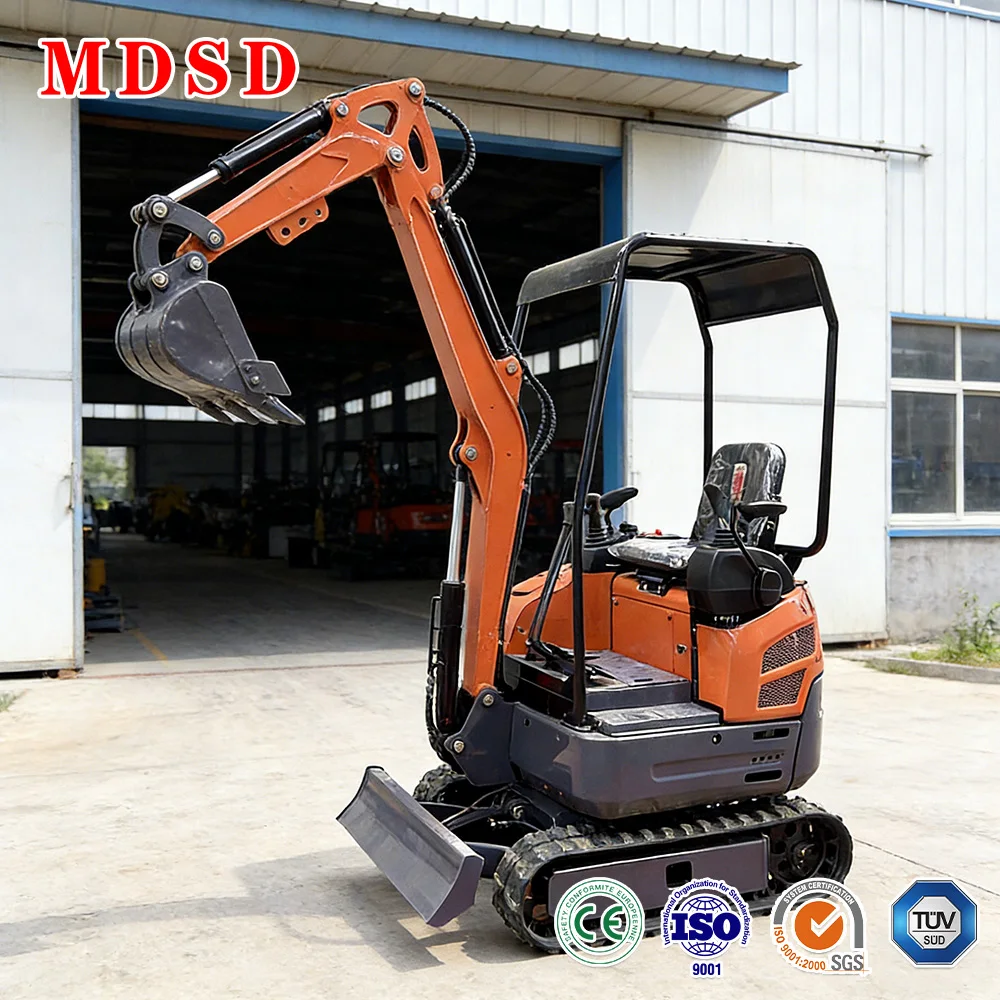 Miniexcavadora Multifuncional de 3 y 4 Toneladas, Tipo Oruga, Equipo de Excavación Hidráulico Multifuncional para la Infraestructura del Sudeste Asiático
