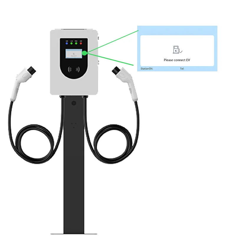 สถานีชาร์จรถยนต์ไฟฟ้าแบบติดผนัง 14 กิโลวัตต์ ประเภท 2 ระดับ 2 สำหรับใช้ในบ้าน/เชิงพาณิชย์ พร้อมสายชาร์จ AC ยาว 5 เมตร สำหรับรถยนต์ไฟฟ้า ขายส่ง