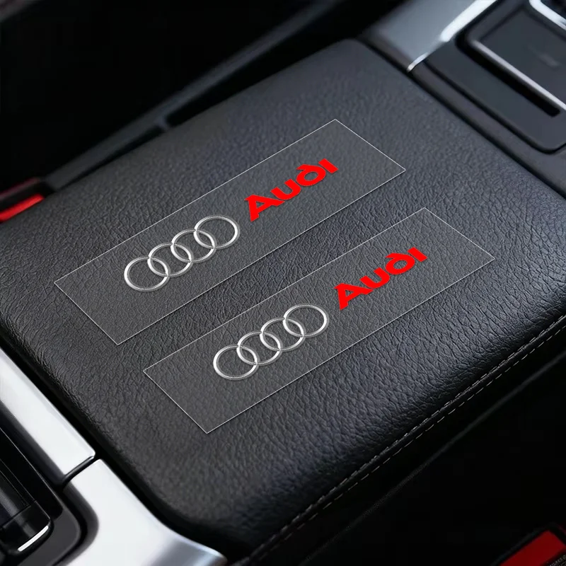 Picture 6: 5/10pcs Car Interior Sticker Central control Decals Emblem Badge Waterproof For Audi Sline TT RS A4 B7 B8 B9 A3 8L A5 A6 C6 A8