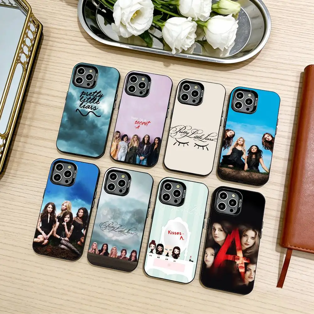 

P-Pretty L-Little Liars Phone Case For iPhone17,16,15,14,13,12,11 Plus,Pro Max Black Candy silver phone case