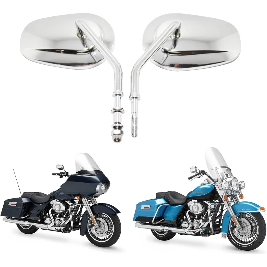 

Винтажные зеркала для мотоцикла, 8 мм, зеркало заднего вида, черное, совместимое с Harley Davidson Dyna Bobber Softail Chopper Cruiser Cafe R