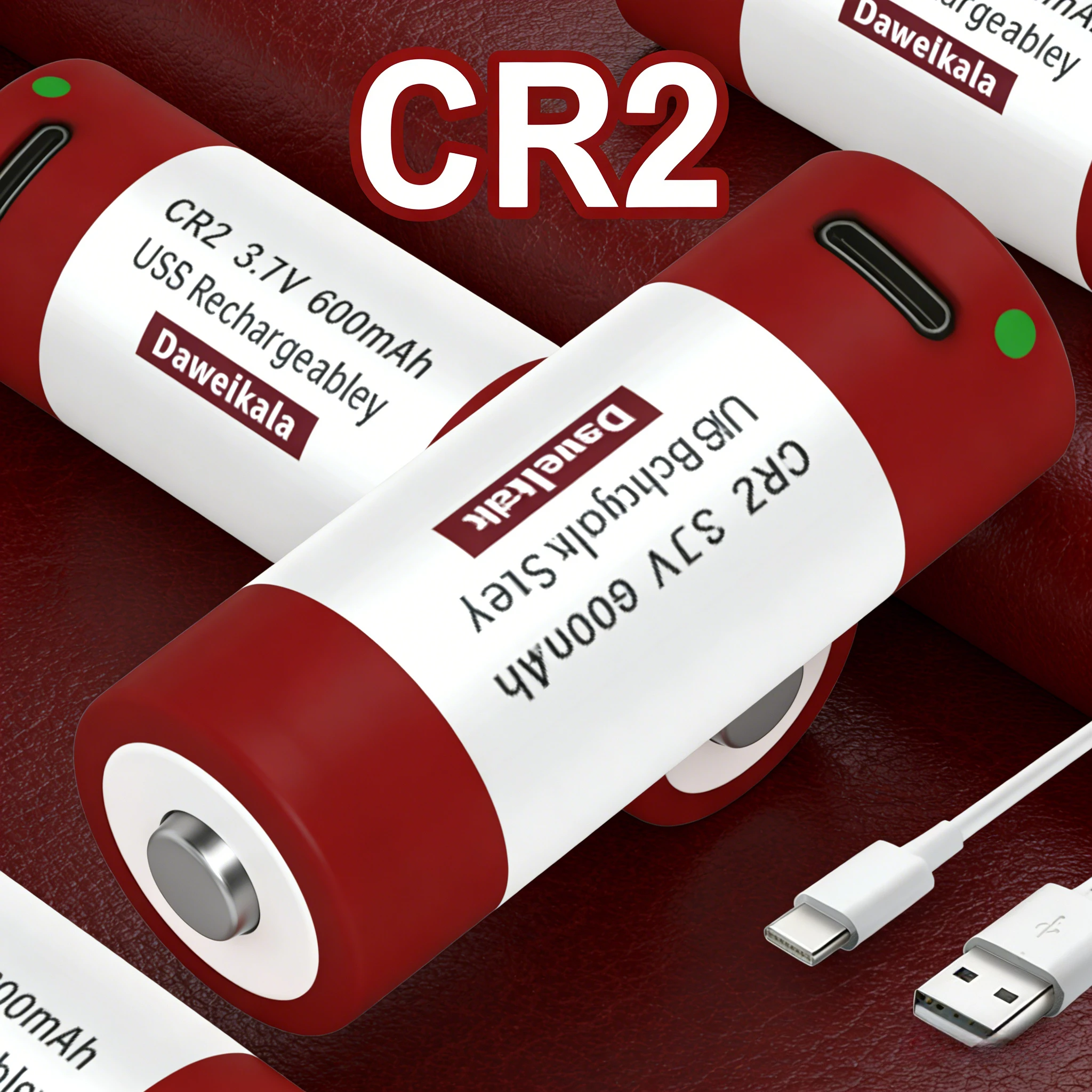 CR2 Lithium Ion Battery 3.7V Hot Rechargeable Powerful For Disc Brake Lock Premium Alkaline Dry Battery Upgrade Battery Cell