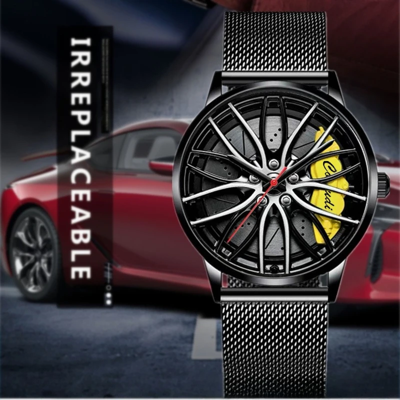 ساعة حركة أوتوماتيكية بالكامل للرجال محور عجلة السيارة المجوف مقاومة للماء ساعة غير ميكانيكية 2026 هدية متوسطة جديدة #6