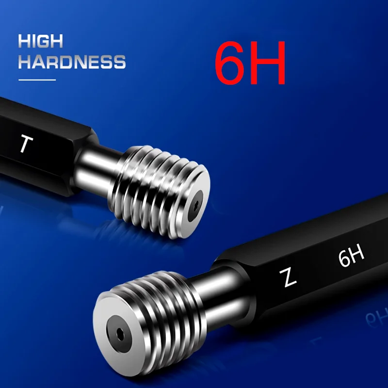 1PCS Steel Mer-cury Gage Fine Thread Plug Gauge M11 M12 M14 M16 M18 M20 M22 M24 M26 M28 M30 - M60 Thread Distance 1