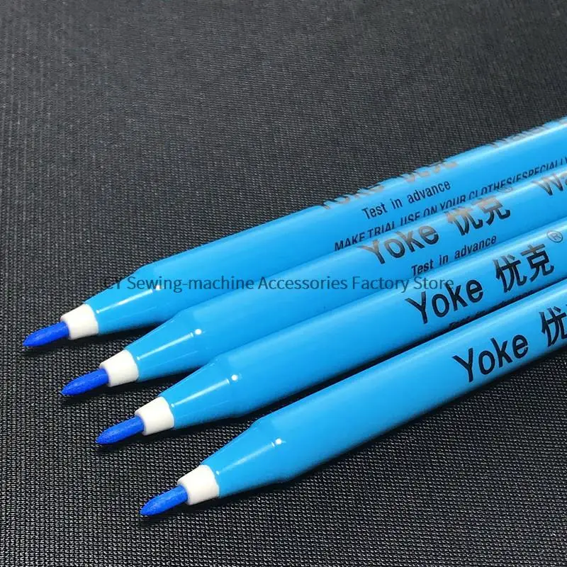 12PCS Yoke Wasser Löschbaren Stift Wasserlöslichen Stift Blau Verblassen Stift für Kleidung Kreuz-Stich Schuhmacherei Leder Markierungen kennzeichnung Mark