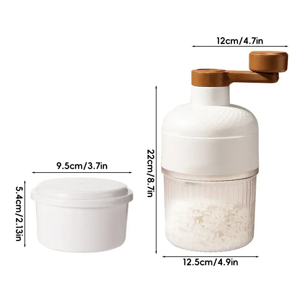 ماكينة حائل منزلية صغيرة محمولة أداة مطبخ ماكينة صنع الثلج كسارة ثلج صغيرة تعمل يدويًا صانع ميلك شيك الثلج