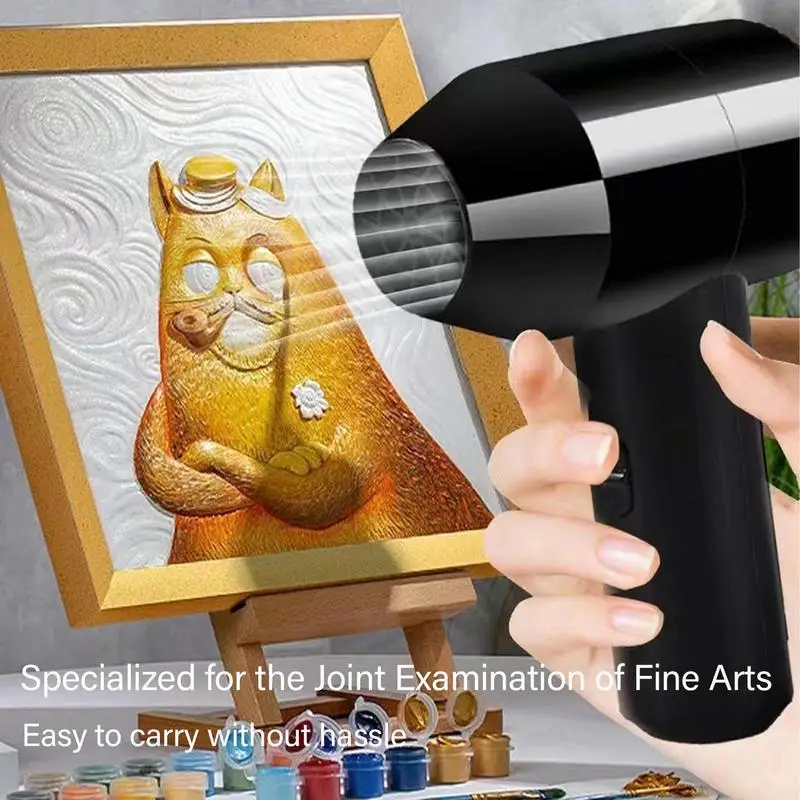 

Cordless Handheld Power Fan Mini Hair Dryer Travel Rechargeable Hair Dryer Household Appliance Dusting Outdoor Hair Dryer