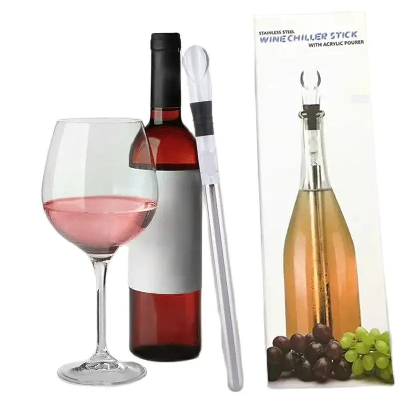 Stainless Steel Wine Cooling Rod Wine Pourer With Chill Rod Wine Cooler Favor