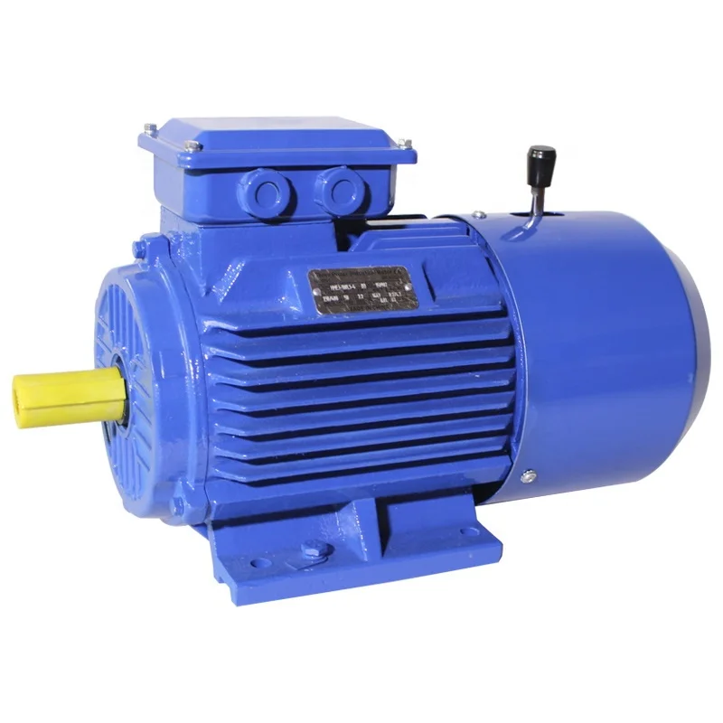 Three Phase 380V 0.75KW AC Asynchronous Electric Brake Motor with DC Brake Flange Mounting 3000rpm